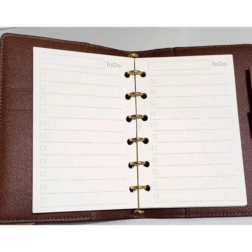 fits Louis Vuitton PM Small LV Agenda: 60 Pages TO-DO Refill Paper